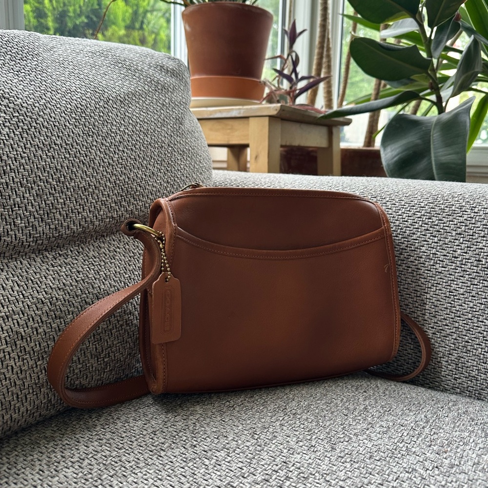 Coach Brown Leather Crossbody Bag